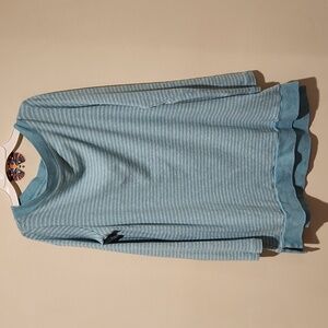 ❤️ J. JILL PERFECT PIMA COTTON LONG SLEEVE BOAT NECK STRIPED TUNIC TOP, XS